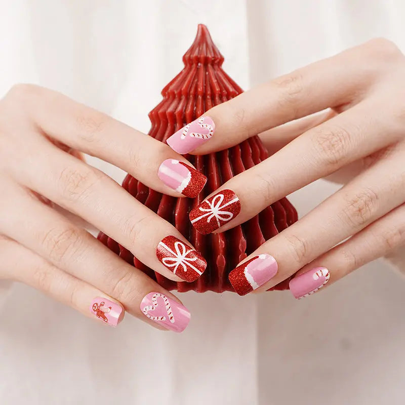 Wholesale Christmas Nail sticker Custom New Year Nail Designs HUIZI