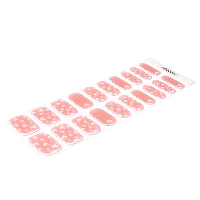 Wholesale Cute Pink Love Nail Art Custom Valentine's Day Nail Stickers HUIZI