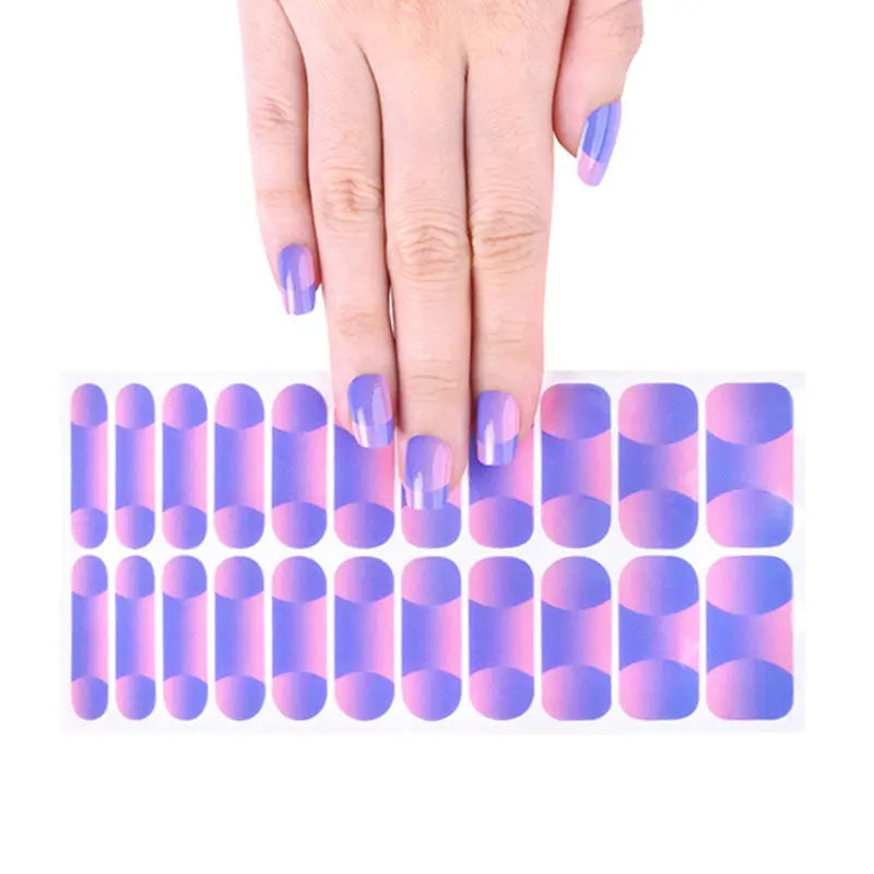 Wholesale Double Ombre Nail Wraps Nail Supply Store - Huizi HUIZI