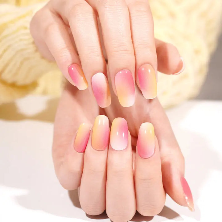 Wholesale Dream Fall Gel Nails Custom Semi Cured Gel Nail Sticker Kit