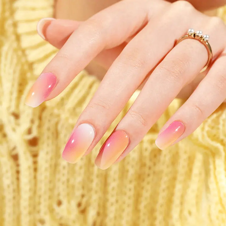 Wholesale Dream Fall Gel Nails Custom Semi Cured Gel Nail Sticker Kit
