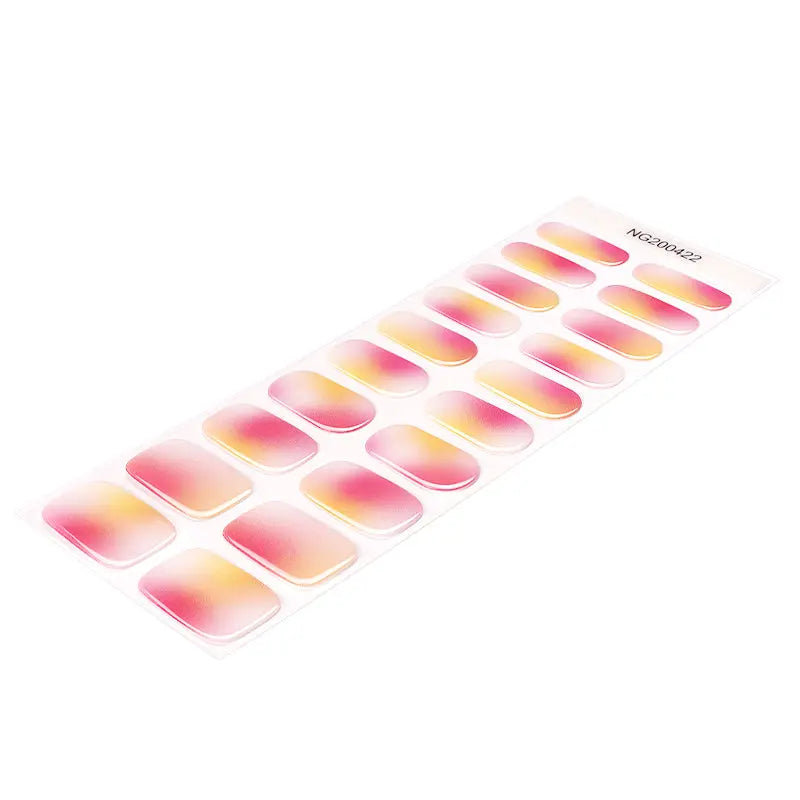 Wholesale Dream Fall Gel Nails Custom Semi Cured Gel Nail Sticker Kit HUIZI