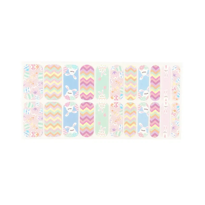 Wholesale Easter Bunny Nail Wraps Nail Supply Store - Huizi HUIZI