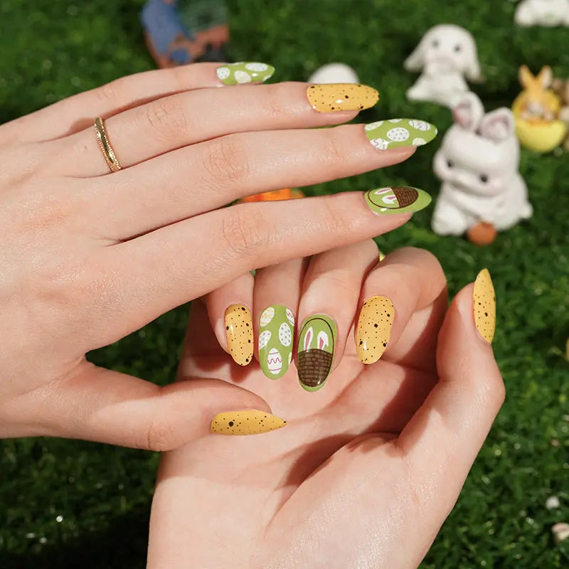 Wholesale Easter Nail Stickers Custom Egg Nail Art HUIZI