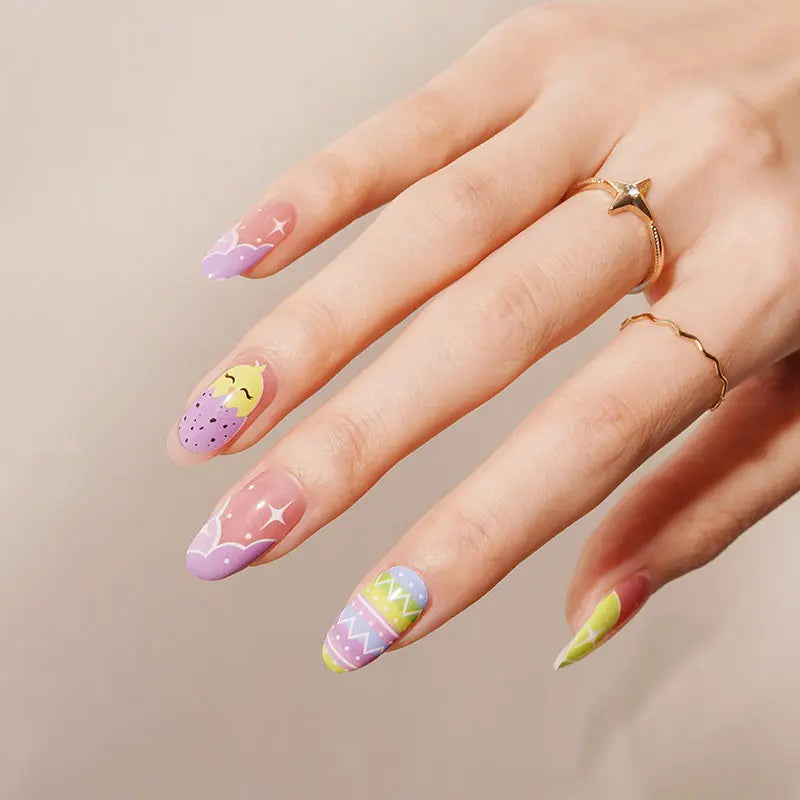 Wholesale Eggs, Easter Nail Stickers Custom Nail Wraps HUIZI