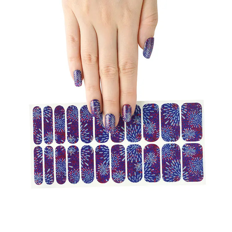 Wholesale Fireworks Nail Wraps Nail Supply Store - Huizi HUIZI