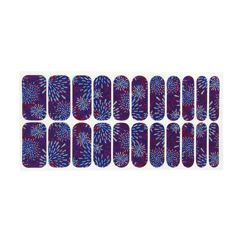 Wholesale Fireworks Nail Wraps Nail Supply Store - Huizi HUIZI