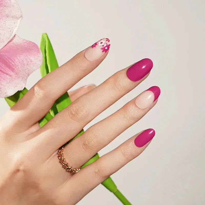 Wholesale Floral Gel Nail Stickers Custom Gel Nail Wrap Suppliers HUIZI
