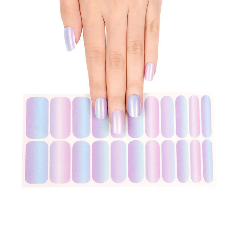 Wholesale Fluorescent Mermaid Nail Wraps Nail Supply Store - Huizi HUIZI