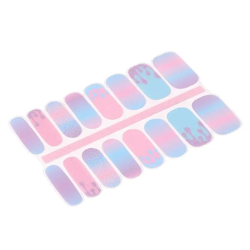 Wholesale  Fluorescent Nails Custom Gel Nail Strips HUIZI