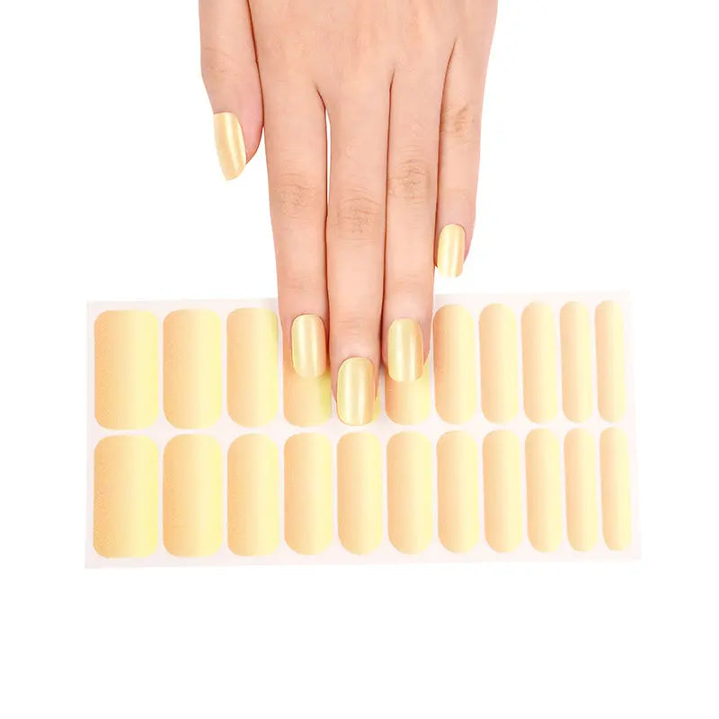 Wholesale Fluorescent Yellow Nail Wraps Nail Supply Store - Huizi HUIZI