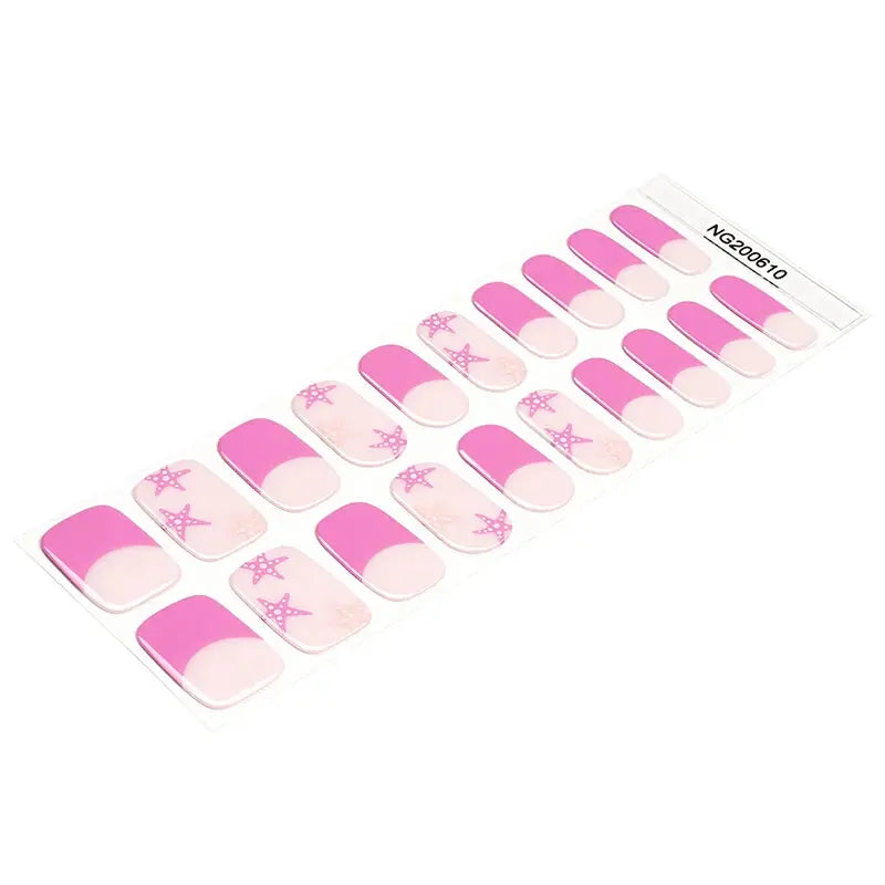Wholesale French Gel Nail Sticker Custom Nail Wrap Suppliers HUIZI