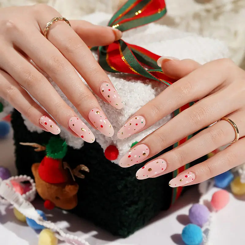 Wholesale Gel Nail Strips Custom Christmas Nail Designs HUIZI