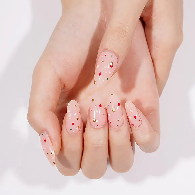 Wholesale Gel Nail Strips Custom Christmas Nail Designs HUIZI