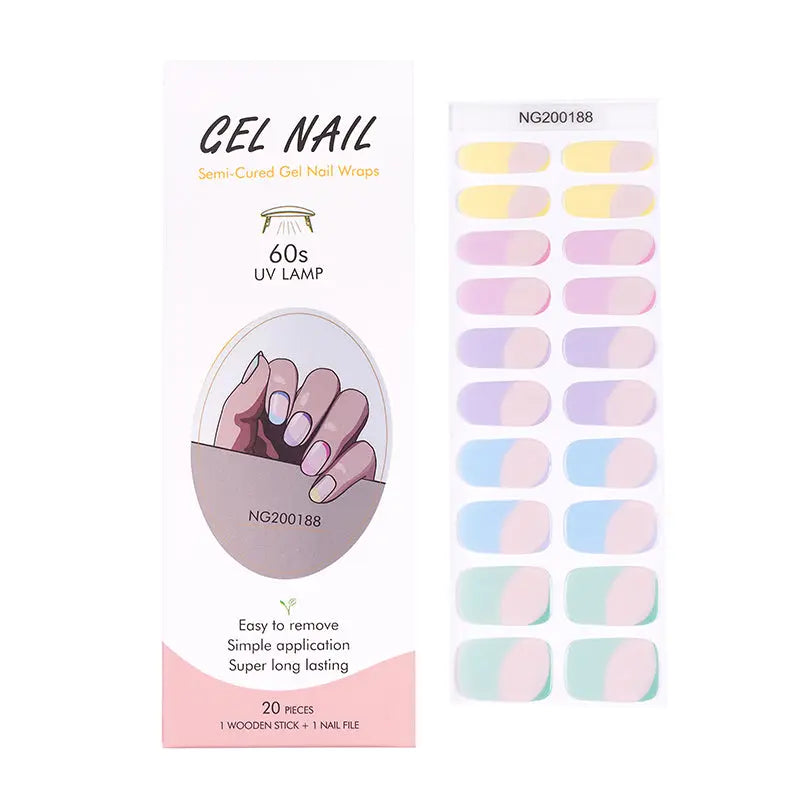 Wholesale Gel Nail Wraps For Perfect Nails Custom Fashion French Nails - Huizi HUIZI