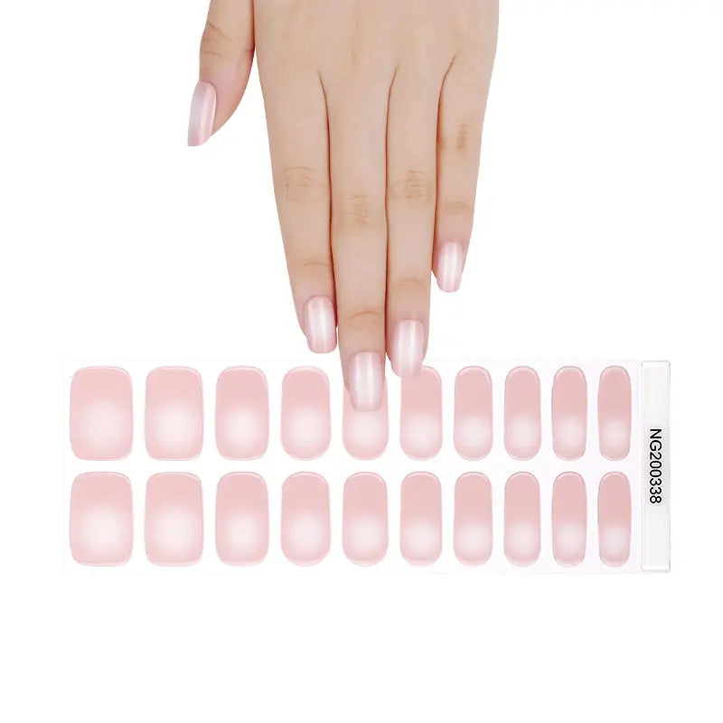 Wholesale Gel Nail wraps Custom Ombre Pink Nail Designs HUIZI