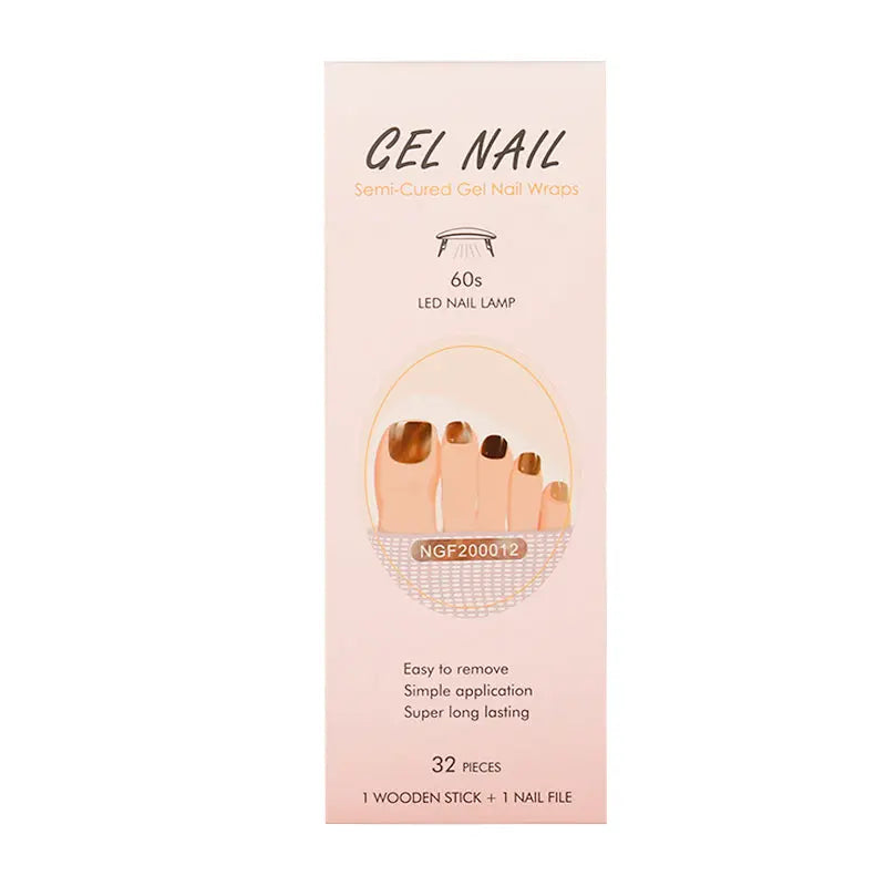 Wholesale Gel Toe Nail Wraps Custom Nail Wraps Manufacturer, Solid, Fantasy Rock HUIZI