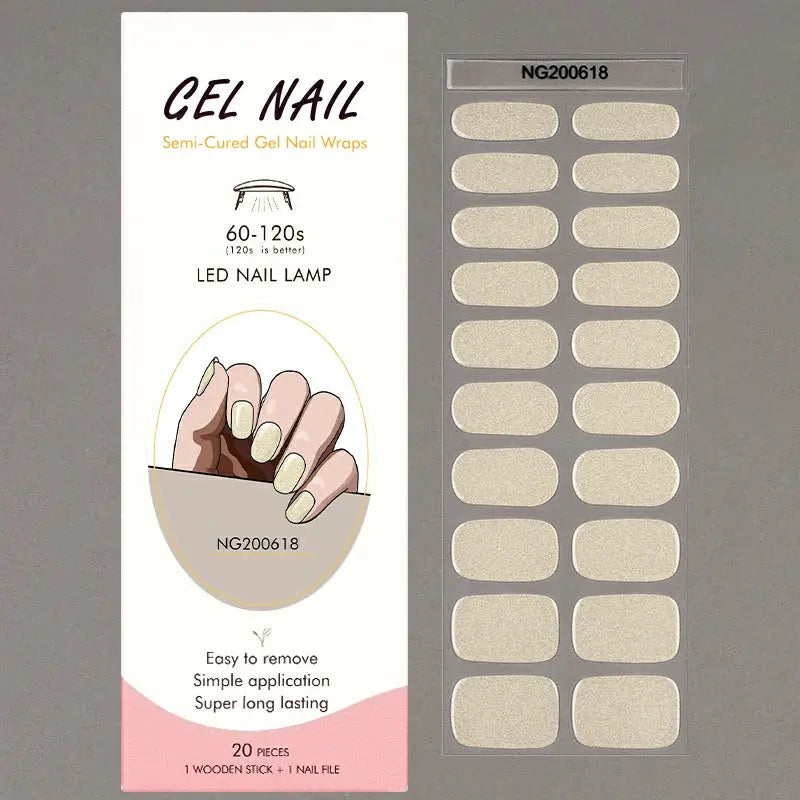 Wholesale Gloden Mermaid Gel Nail Stickers Custom Gel Nail Wrap Suppliers HUIZI