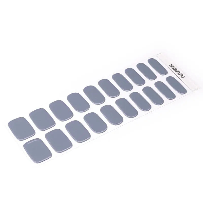 Wholesale Gray Gel Nail Wrap With UV Light HUIZI