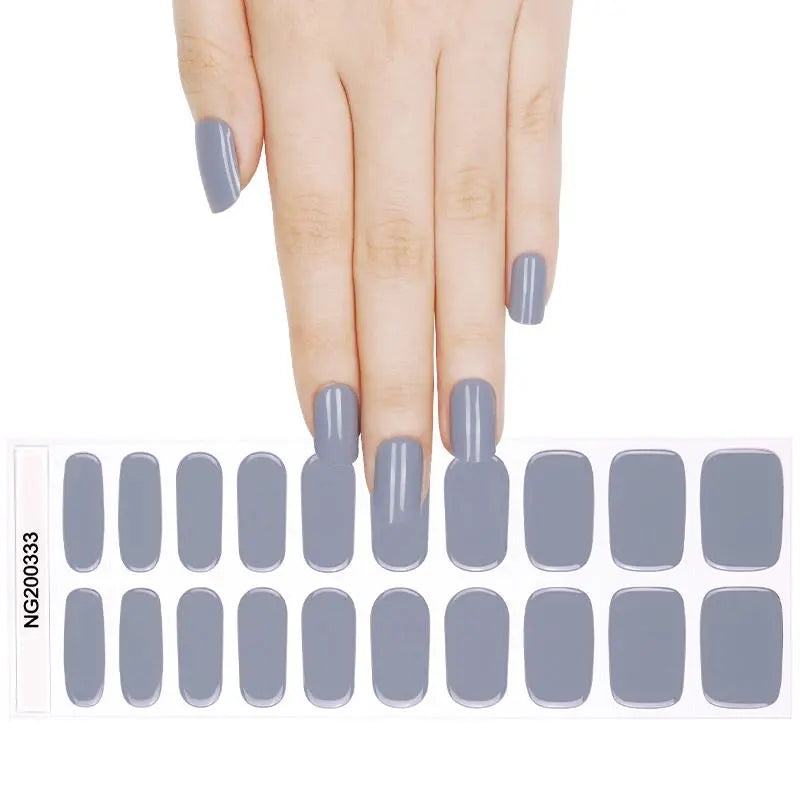 Wholesale Gray Gel Nail Wrap With UV Light HUIZI