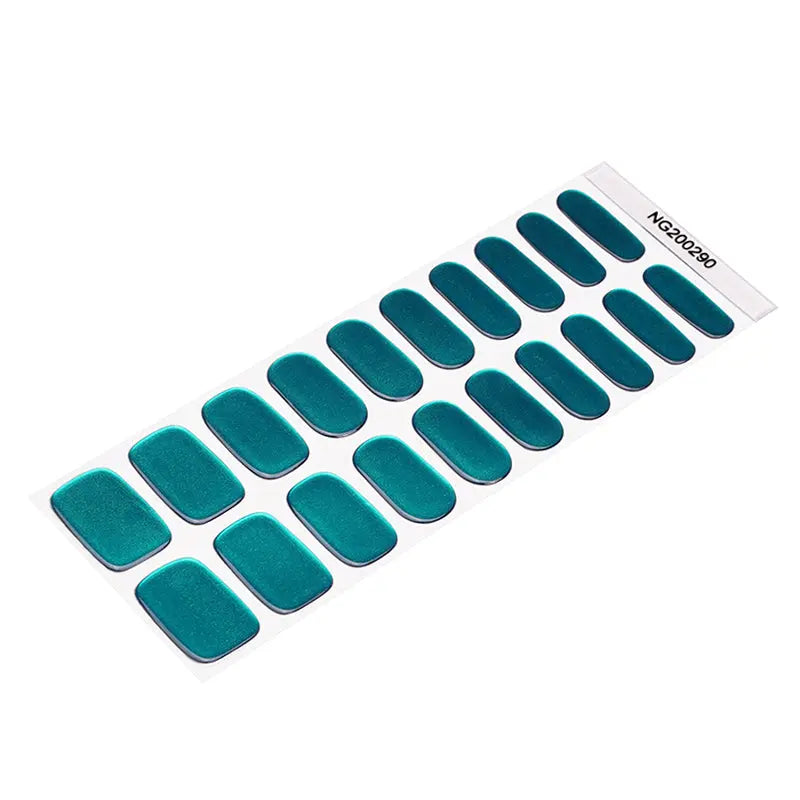 Wholesale Green Mirror Nail Polish Stickers – Bright and Shiny Finish Chrome Quick Dry Mirror Shine Effect Gel Nail Wraps OEM HUIZI