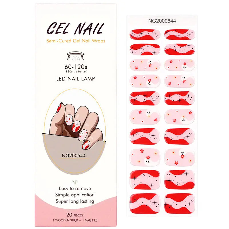 Wholesale Halloween Gel Nail Stickers Customizable Ghost Nail Wraps for Brands HUIZI