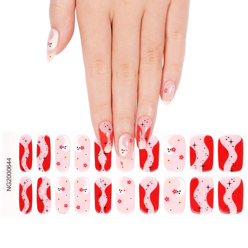Wholesale Halloween Gel Nail Stickers Customizable Ghost Nail Wraps for Brands HUIZI