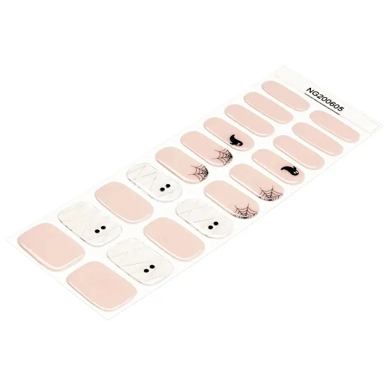 Wholesale Halloween Gel Nail Wraps Custom Goblin Nail Wraps HUIZI