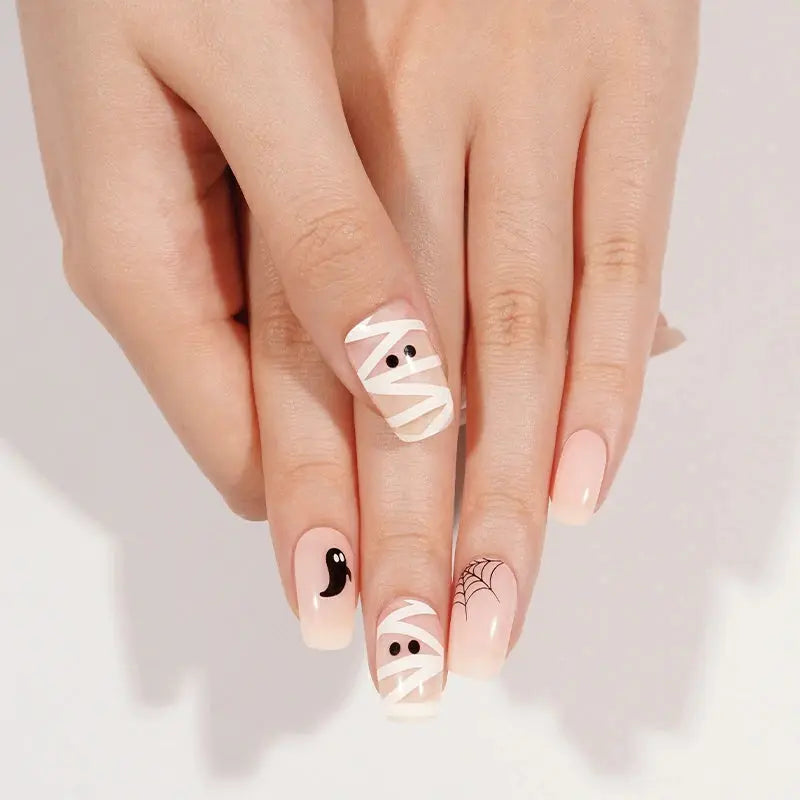Wholesale Halloween Gel Nail Wraps Custom Goblin Nail Wraps HUIZI