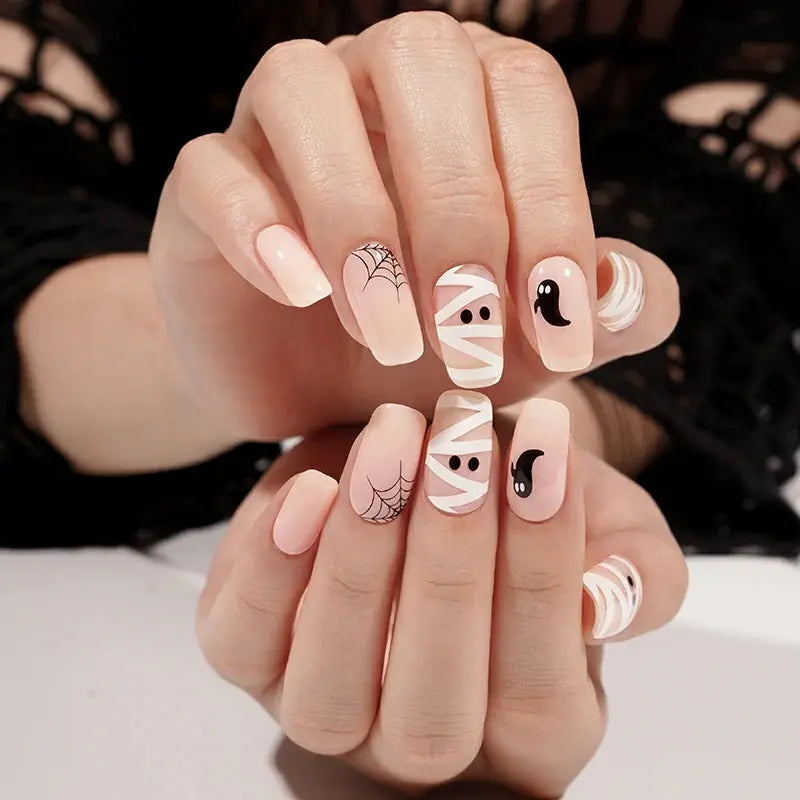 Wholesale Halloween Gel Nail Wraps Custom Goblin Nail Wraps HUIZI