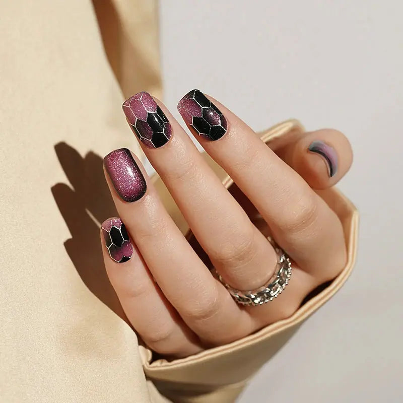 Wholesale Halo Dyeing Gel Nail Stickers Custom Gel Nail Wraps HUIZI