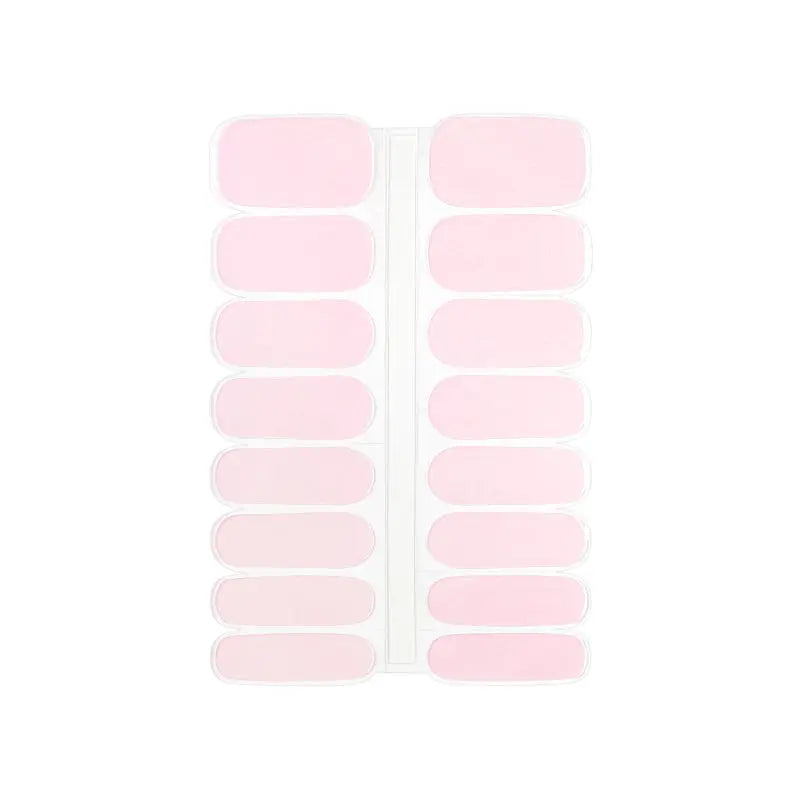 Wholesale Holo Color Shift Semi-cured Gel Nail Strips Custom Nail Art HUIZI
