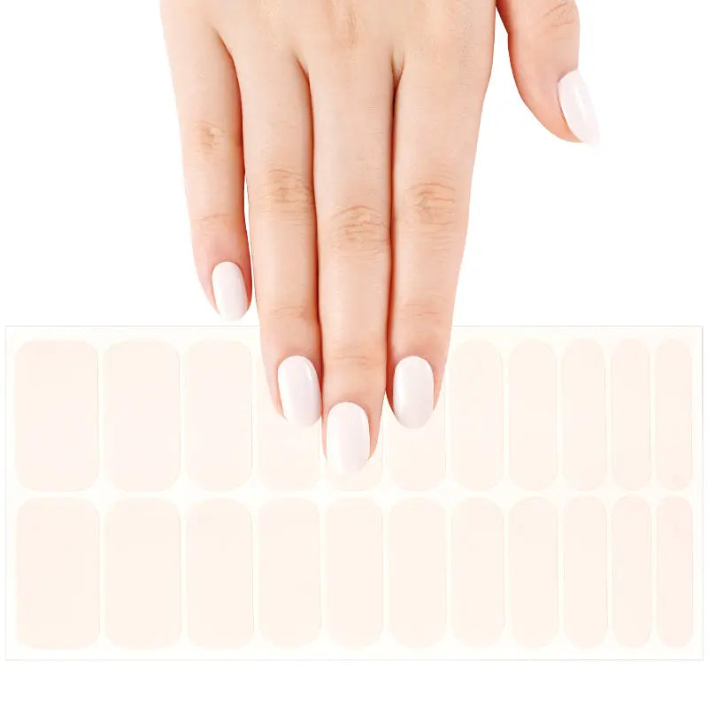 Wholesale Light Nude Nail Wraps Nail Supply Store - Huizi HUIZI