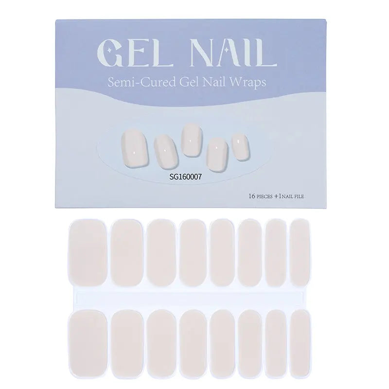 Wholesale Nude Gel Nails custom gel nail stickers  Nude Gel Nails - HUIZI HUIZI