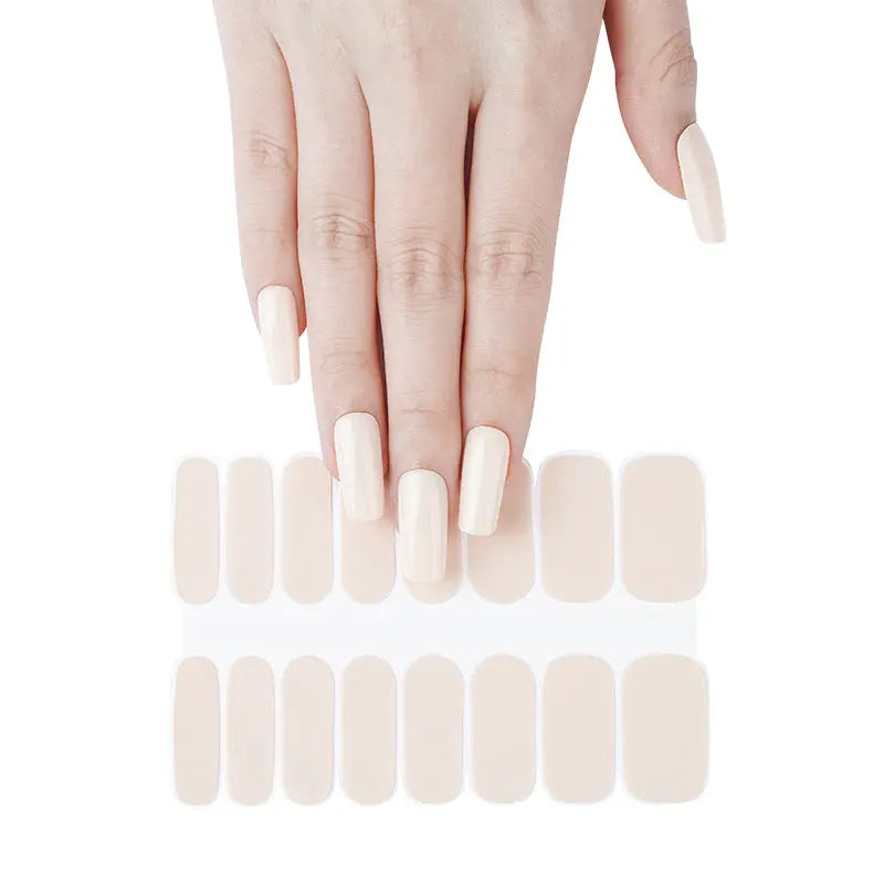 Wholesale Nude Gel Nails custom gel nail stickers  Nude Gel Nails - HUIZI HUIZI