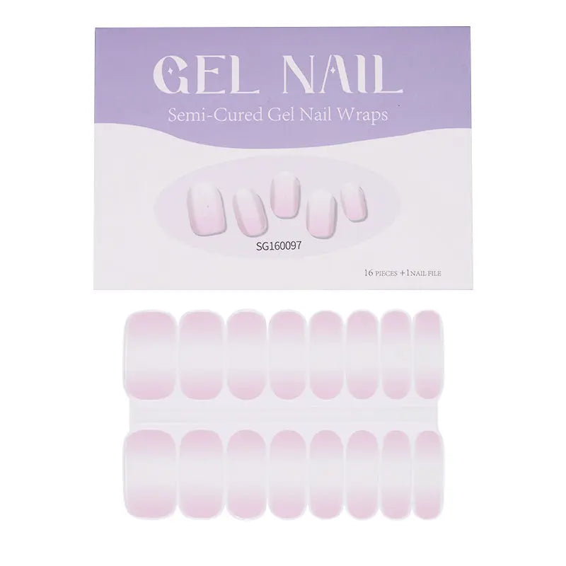 Wholesale Ombre Gel Nail Strips Custom Nail Designs HUIZI