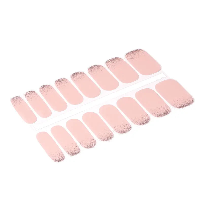 Wholesale Ombre Glitter Gel Nail Strips Custom Nail Art HUIZI