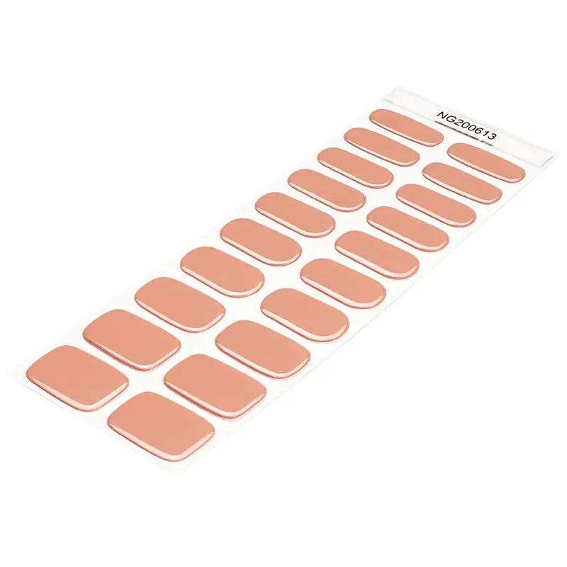 Wholesale Orange Gel Nail Stickers Custom Gel Nail Strips Suppliers HUIZI