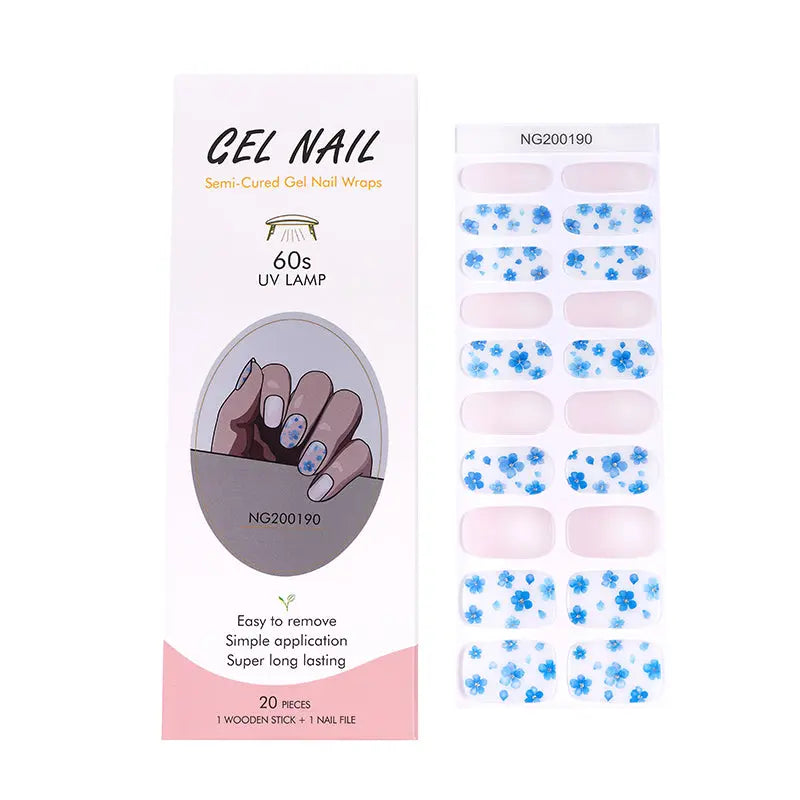 Custom Nail Wraps Wholesale Semi Cured Gel Nails - HUIZI