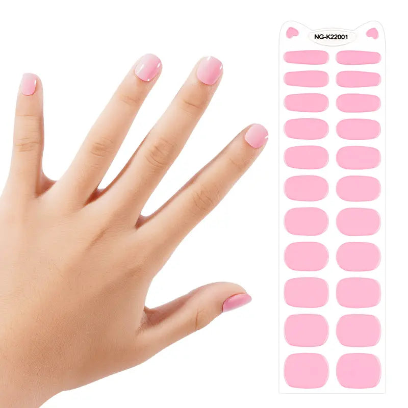 Wholesale Pink Kid Gel Nail Strips – OEM &amp; Private Label Customization Available HUIZI