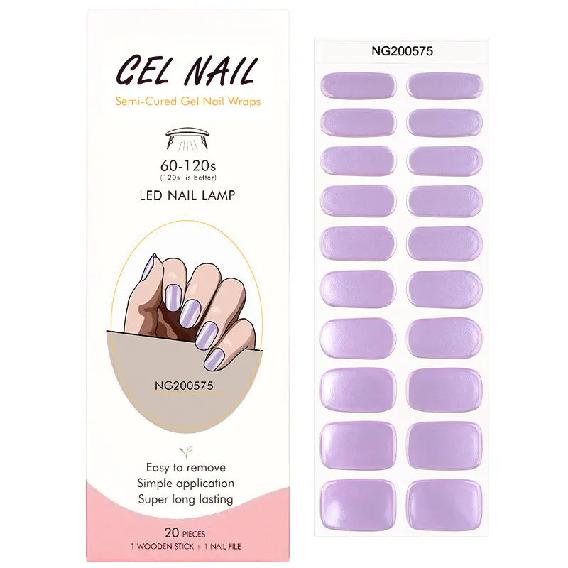 Wholesale Purple Chrome Gel Nail Strips – Customizable OEM/Private Label Solutions for Your Brand HUIZI
