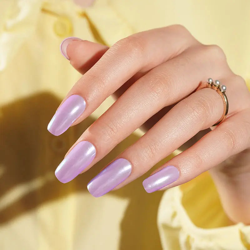 Wholesale Purple Chrome Gel Nail Strips – Customizable OEM/Private Label Solutions for Your Brand HUIZI