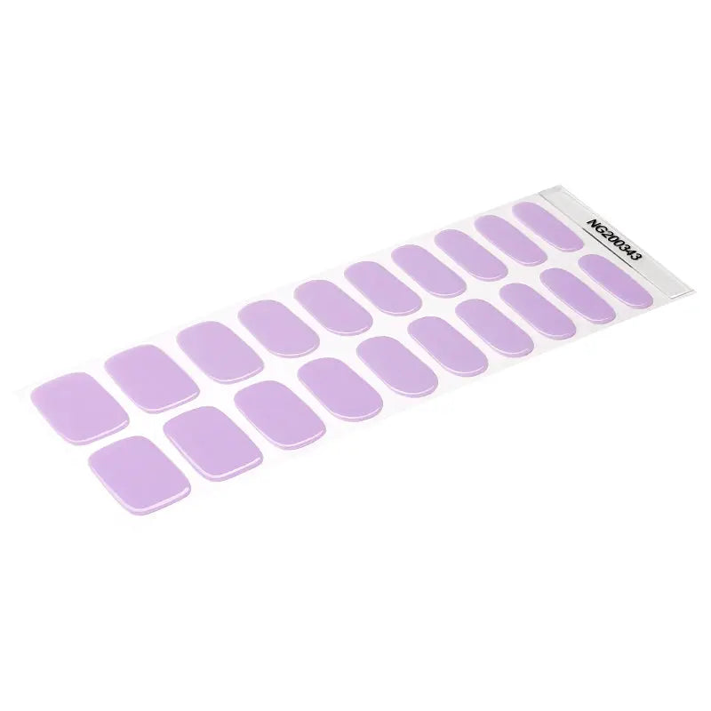 Wholesale Purple Gel Nail Wraps Custom Gel Nail Colors HUIZI