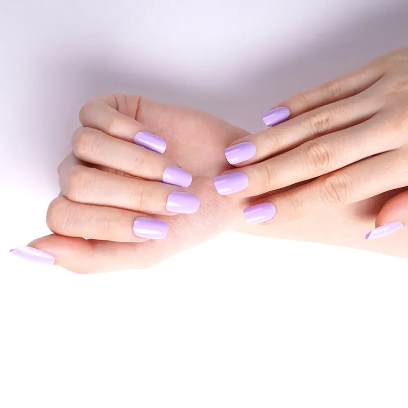 Wholesale Purple Gel Nail Wraps Custom Nail Designs HUIZI