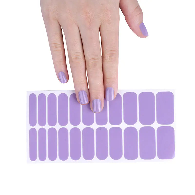 Wholesale Purple Nail Wraps Nail Supply Store - Huizi HUIZI