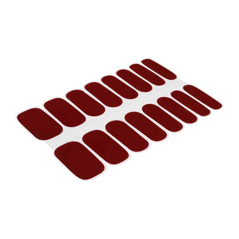 Wholesale Red Dahlia Gel Nail Stickers Custom Nail Designs HUIZI