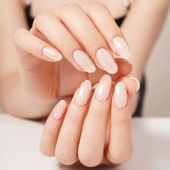 Wholesale Semi Cured Gel Nail Strips Solid Color Gel Nails Stickers OE