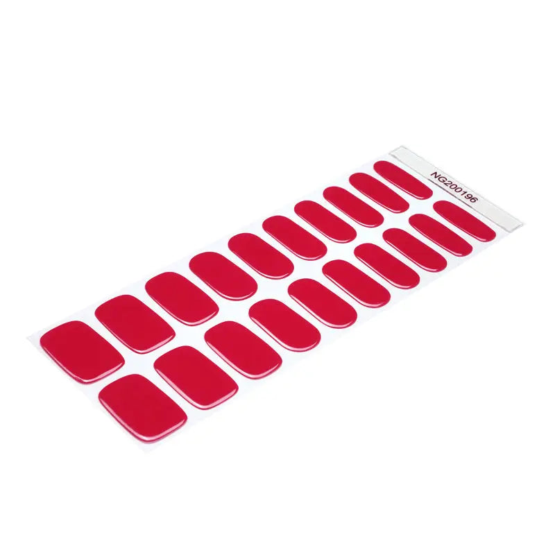 Wholesale Solid Sticker Adhesive Gel Custom Red Nail Art Manufactuer - Huizi HUIZI