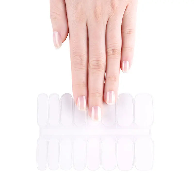 Wholesale Transparent Gel Nail Stickers Custom Nail Designs HUIZI