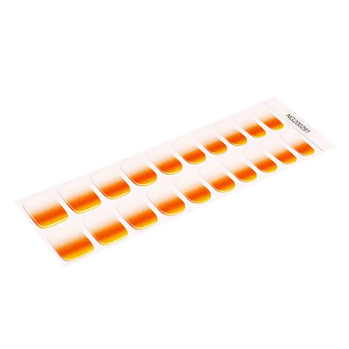 Yellow And Orange Pastel Gradient Wholesale mango Sunset Nail Art Cust